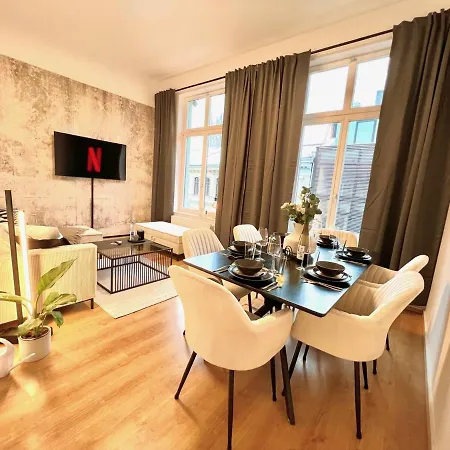 Le Vacation City-apartment, Parkplatz, Kueche, Neflix, Free Tv Lipsko